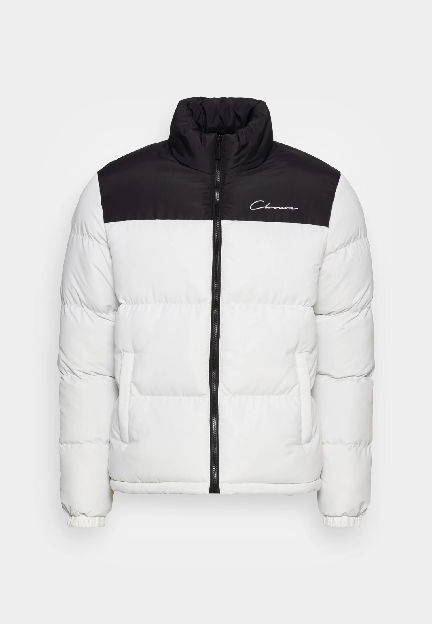 Contrast Puffer Jacket - Winter Jacket - White 1 Contrast Puffer Jacket - Winter Jacket - White