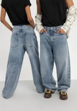 YOURTURN Baggy Jeans Unisex - Relaxed Fit Jeans - Dark Blue Denim