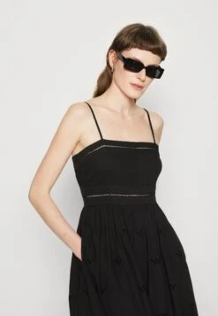 AllSaints Whitley Broderie Dress - Day Dress - Black -Clothing Sale Store 1254d5e8f82d4ca69052a767358cff8d
