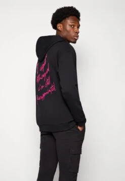 YOURTURN Embroidered Text Hoodie Unisex - Hoodie - Black -Clothing Sale Store 1b00bdfa4f184078b8b4af421ae91c6b