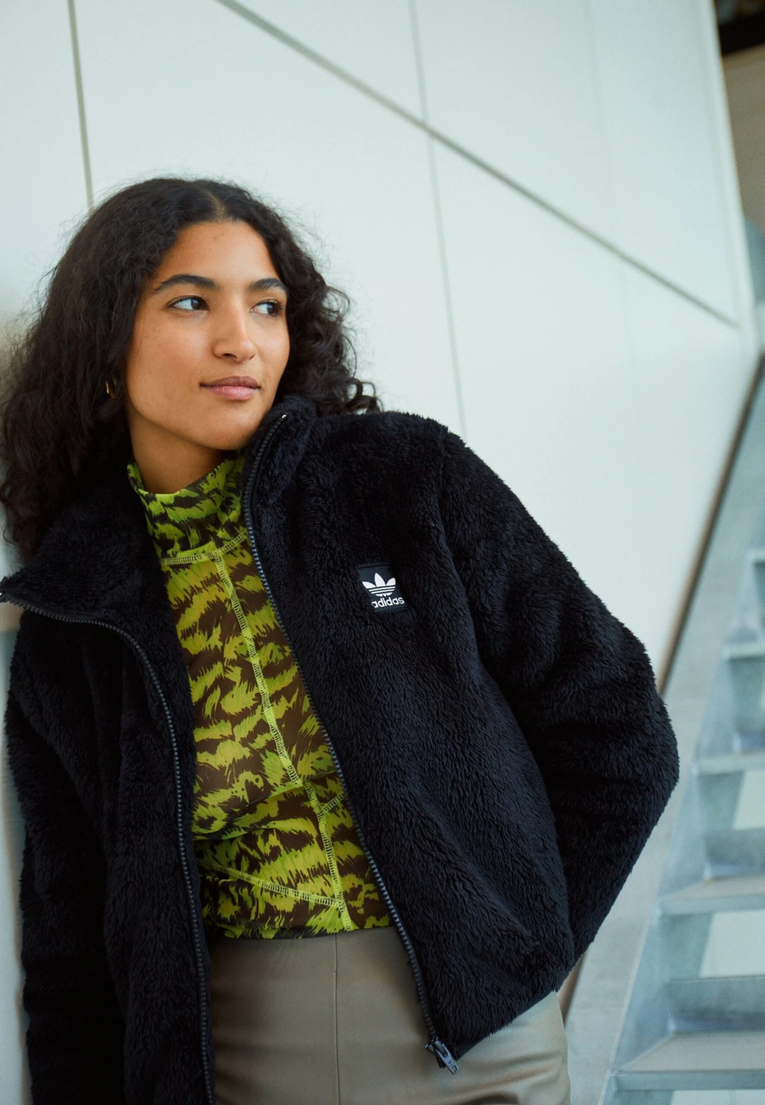 Adidas Originals Essentials Fluffy Zip - Winter Jacket 1 Adidas Originals Essentials Fluffy Zip - Winter Jacket