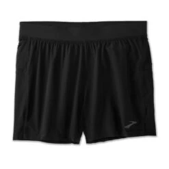 Brooks | Men's Sherpa 5" Short - Black -Clothing Sale Store 211332001 M brooks sherpa5inshort front