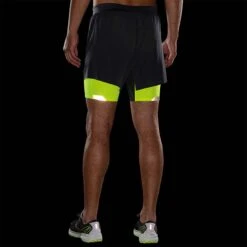 Brooks | Men's Run Visible 5" 2-in-1 Short -Clothing Sale Store 211405044 M Brooks RunVisible52 in 1Short backdark