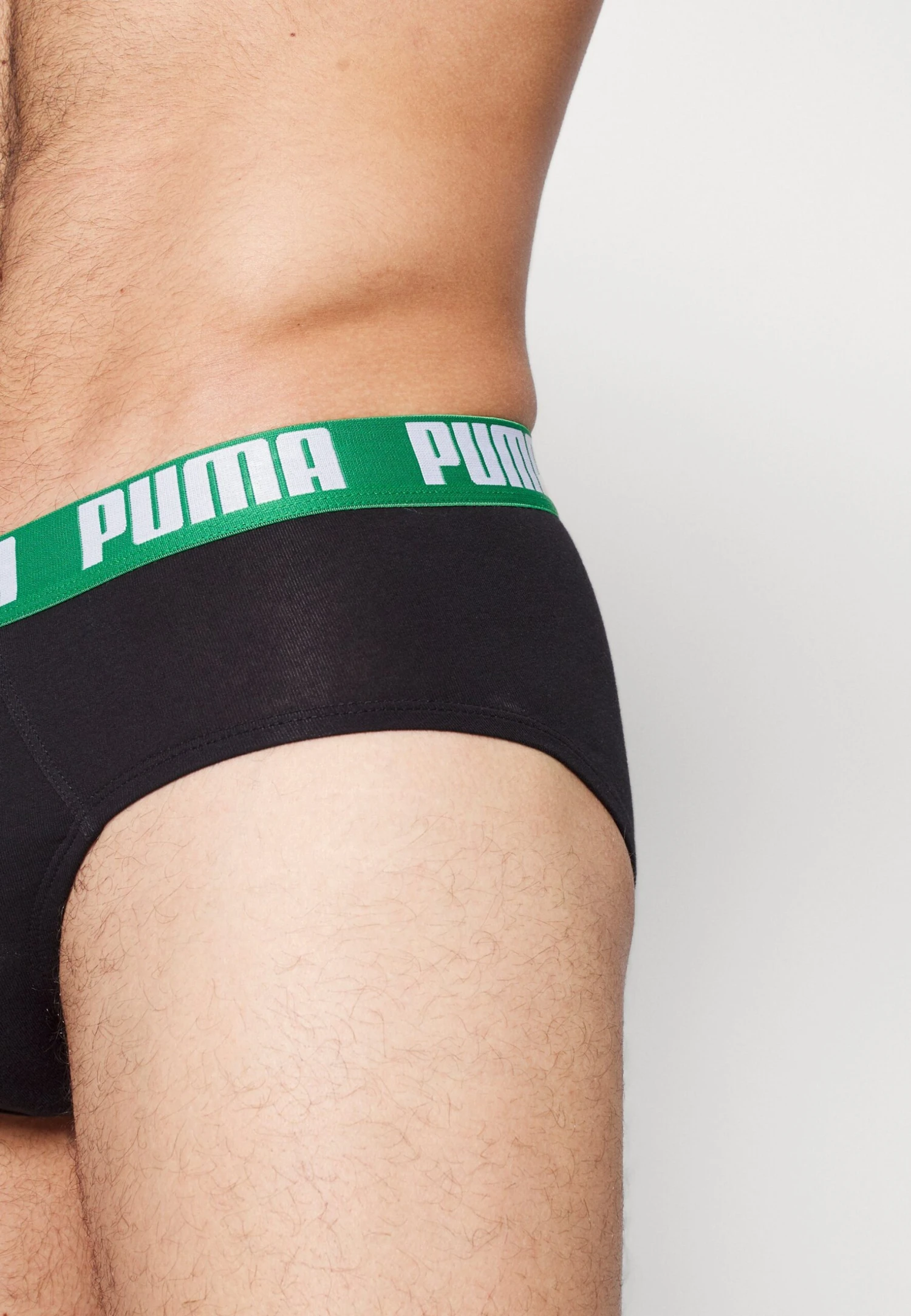 Puma Basic Brief 2 Pack - Briefs - Black/Green 5 Puma Basic Brief 2 Pack - Briefs - Black/Green - Image 5