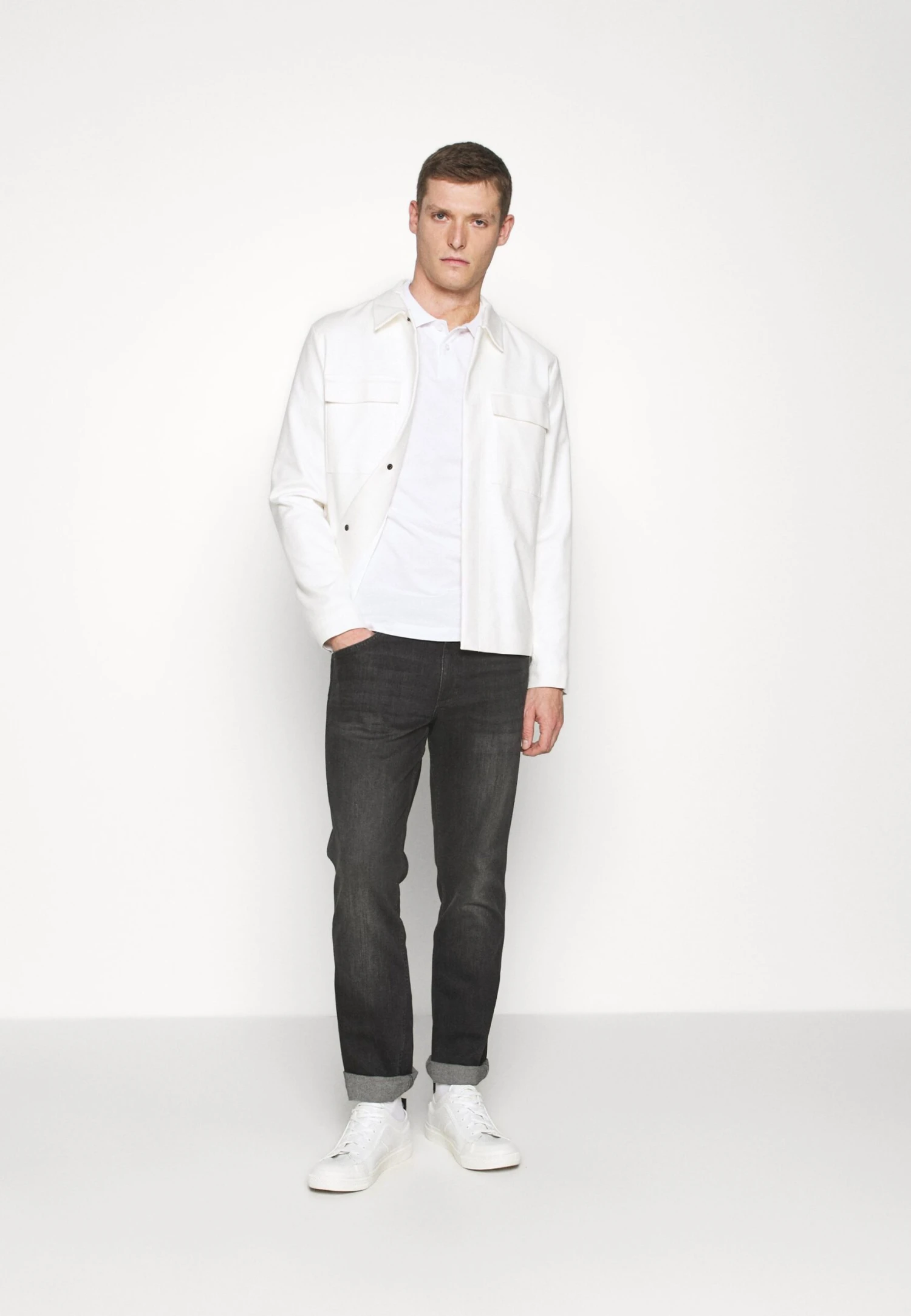 Pier One 3 Pack - Polo Shirt - Black/Dark Blue/White 1 Pier One 3 Pack - Polo Shirt - Black/Dark Blue/White