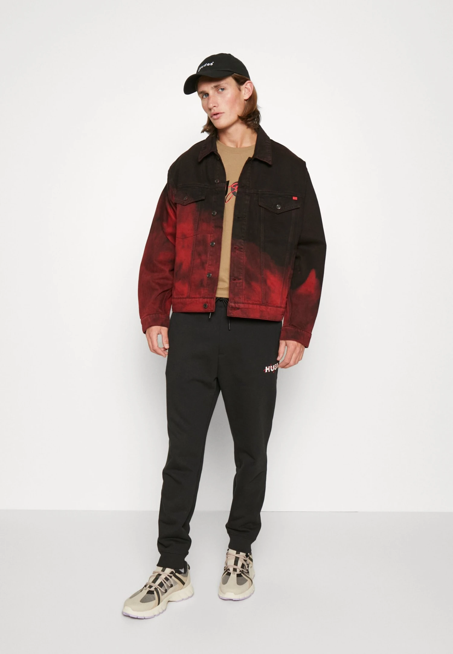 Hugo Denim Jacket - Bright Red 2 Hugo Denim Jacket - Bright Red - Image 2