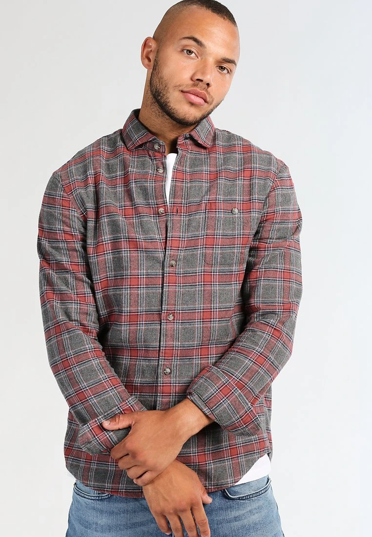 Pier One Shirt - Grey/Coral 1 Pier One Shirt - Grey/Coral