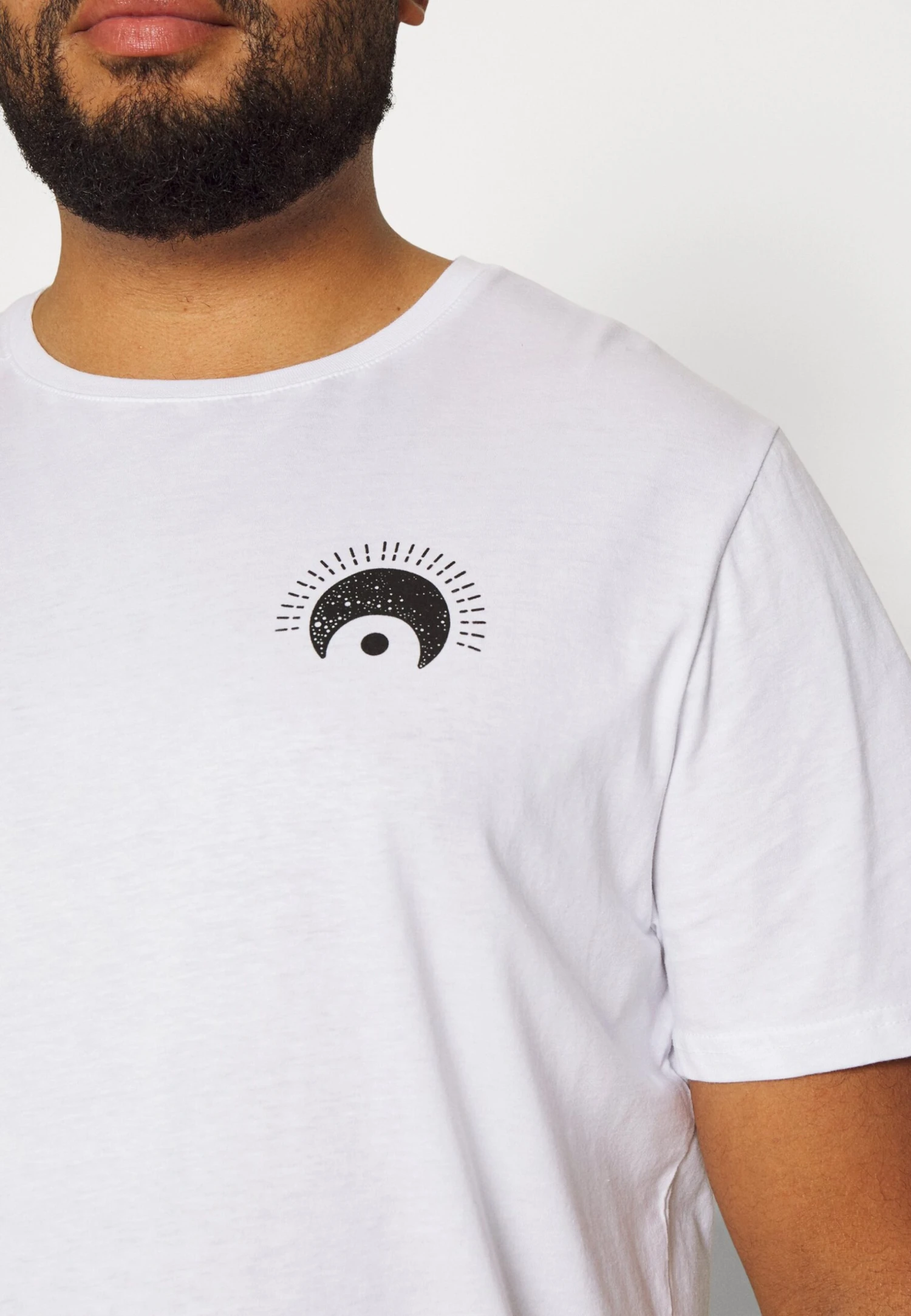 YOURTURN Eye Moon Tee Unisex - Print T-Shirt - White 7 YOURTURN Eye Moon Tee Unisex - Print T-Shirt - White - Image 7