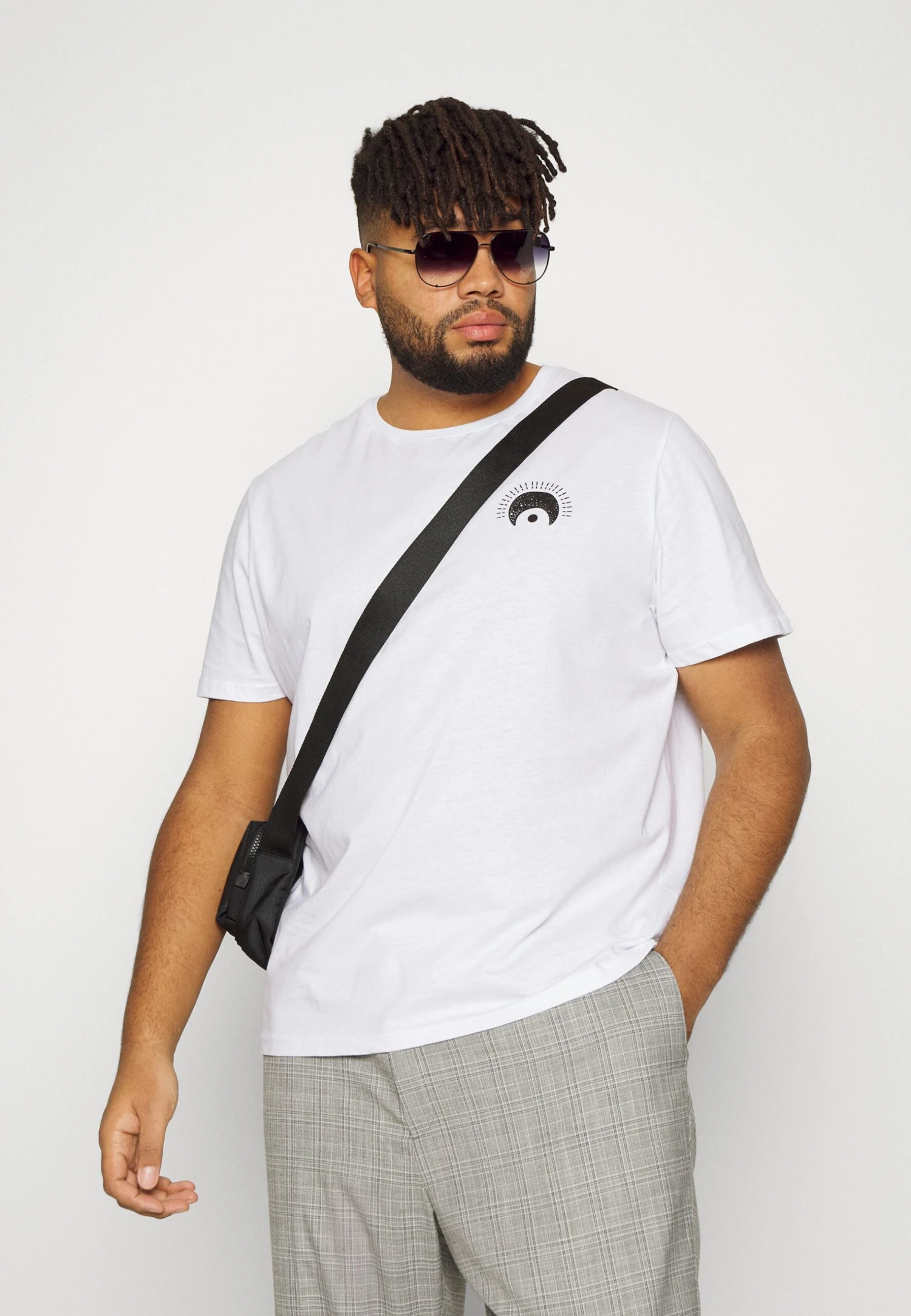 YOURTURN Eye Moon Tee Unisex - Print T-Shirt - White 4 YOURTURN Eye Moon Tee Unisex - Print T-Shirt - White - Image 4