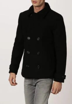 Pier One Short Coat - Black -Clothing Sale Store 7ffa7750b2f440a9ab4a5386a4440011