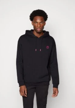 YOURTURN Embroidered Text Hoodie Unisex - Hoodie - Black -Clothing Sale Store 831f28d556604900b99533bf068001a6