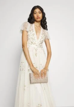 Needle & Thread Exclusive Petunia Cap Sleeve Gown - Occasion Wear - Cream -Clothing Sale Store 8f1fe1c6a9db4476bdff8be7898ca023