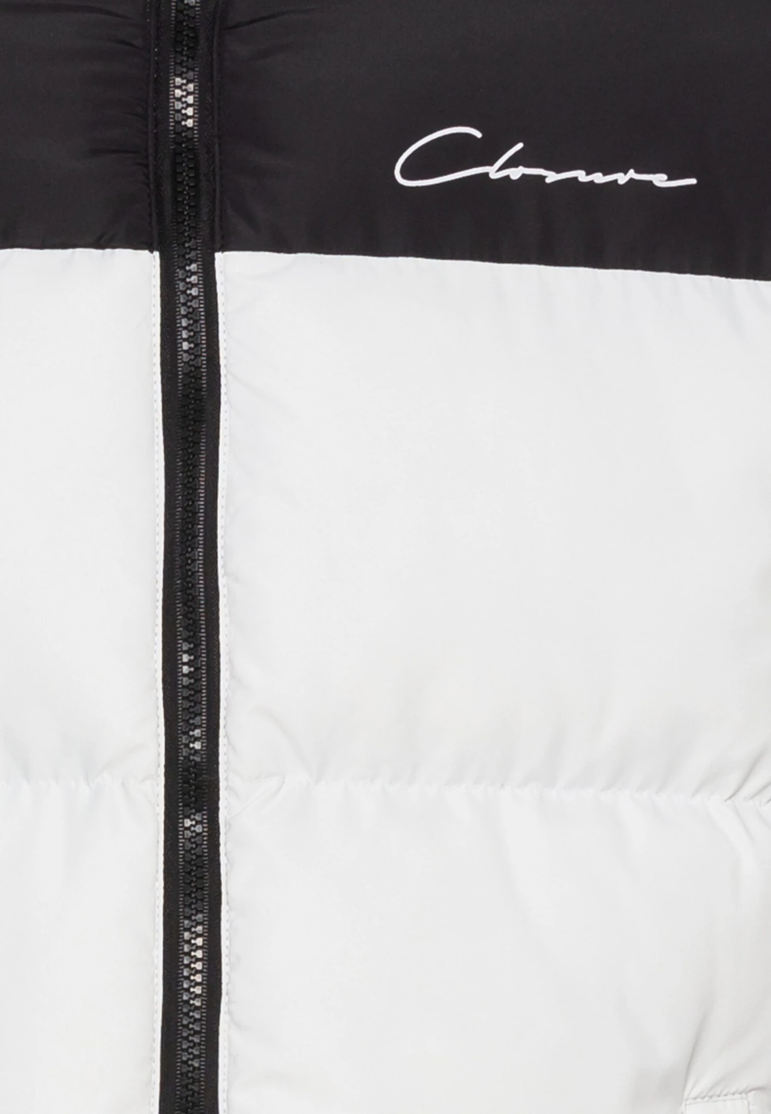 Contrast Puffer Jacket - Winter Jacket - White 3 Contrast Puffer Jacket - Winter Jacket - White - Image 3