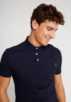 Pier One Tricolore Trim- Polo Shirt - Dark Blue -Clothing Sale Store bad28d0c72194b1da8f2c256060f8c3d
