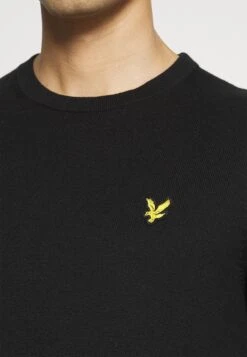 Lyle & Scott Crew Neck Jumper - Jumper - Jet Black -Clothing Sale Store c27fa4ee3919475290ea282e7d263b43