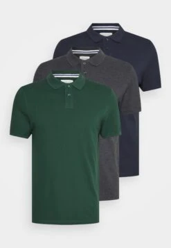 Clothing Sale Store 18 Pier One 3 Pack - Polo Shirt - Grün/Dunkelgrau/Blau