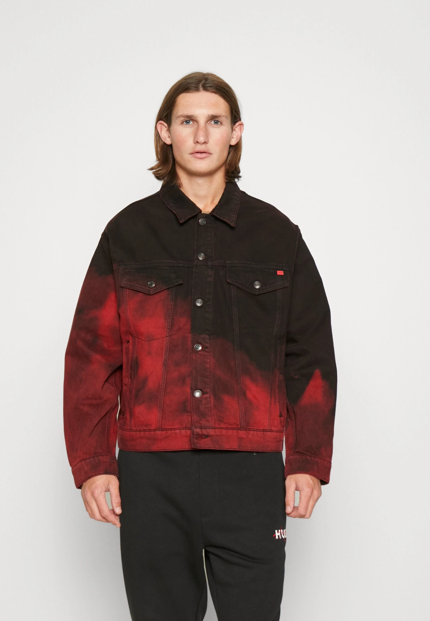 Hugo Denim Jacket - Bright Red 1 Hugo Denim Jacket - Bright Red