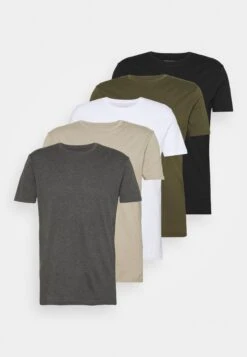 Pier One 5 Pack - Basic T-Shirt - White/Dark Grey/Black 12 Pier One 5 Pack - Basic T-Shirt - White/Dark Grey/Black -Clothing Sale Store c8b9f5cce9884e23aebd3711252e2349