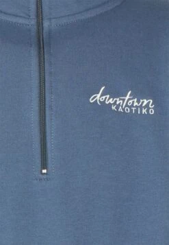 Kaotiko Crew Jean Bahamas - Zip-Up Sweatshirt - Prusia/Grey/Beige -Clothing Sale Store cca33423d6b442898bfe7f2565a6d8b3