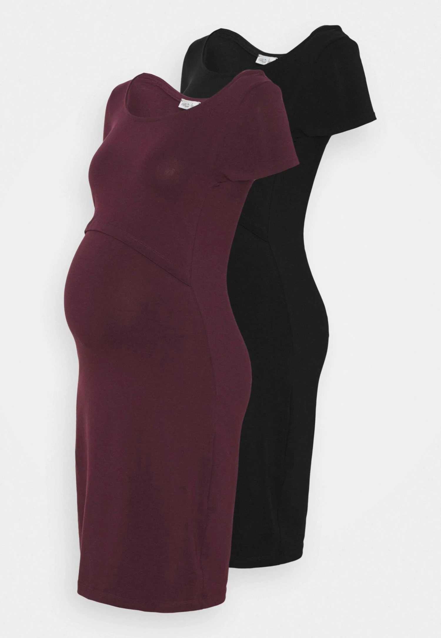 2Er Pack Nursing Function Dress - Shift Dress - Black/Bordeaux 6 2Er Pack Nursing Function Dress - Shift Dress - Black/Bordeaux - Image 6