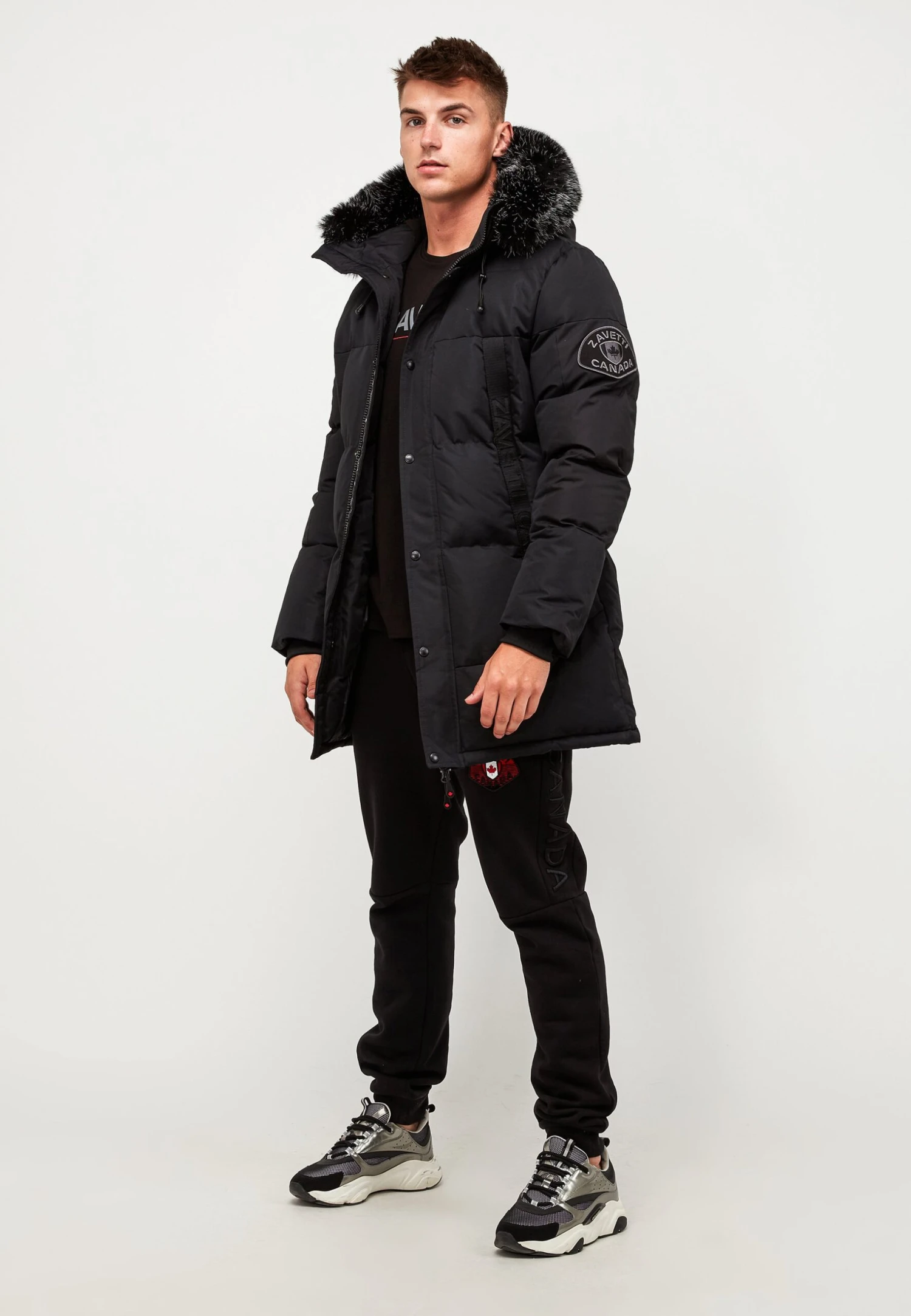 Aylmer Puffer Jacket - Winter Coat - Jet Black 2 Aylmer Puffer Jacket - Winter Coat - Jet Black - Image 2