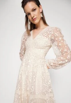 Needle & Thread Celestia Ribbon Mini Dress - Cocktail Dress / Party Dress - Champagne -Clothing Sale Store db77edac6cdc4c34a4a970bee33460b9