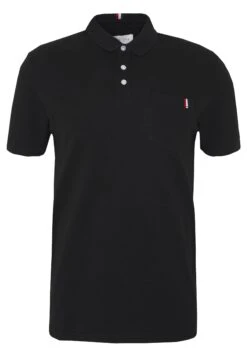 Pier One Tricolore Trim- Polo Shirt - Black