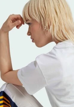 Adidas Originals Pearl Trefoil - Print T-Shirt - White -Clothing Sale Store e44fbab3ce854f61b12027a1bdb33200