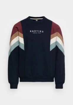 Kaotiko Crew Seattle Unisex - Sweatshirt - Navy/Dark Burgundy/Ivory