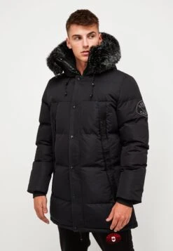 Aylmer Puffer Jacket - Winter Coat - Jet Black