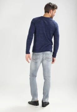Pier One Jumper - Mottled Blue -Clothing Sale Store f102315160f04eb9b3247e1b9b0d507e
