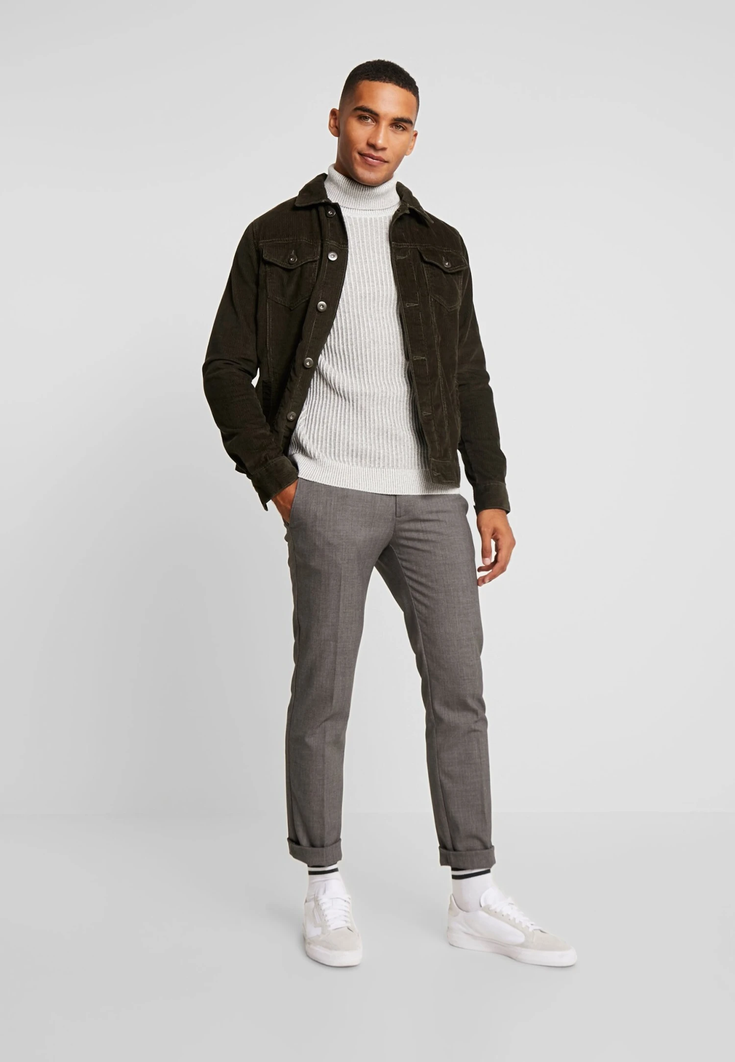 Pier One Jumper - 111 - Mottled Light Grey 2 Pier One Jumper - 111 - Mottled Light Grey - Image 2