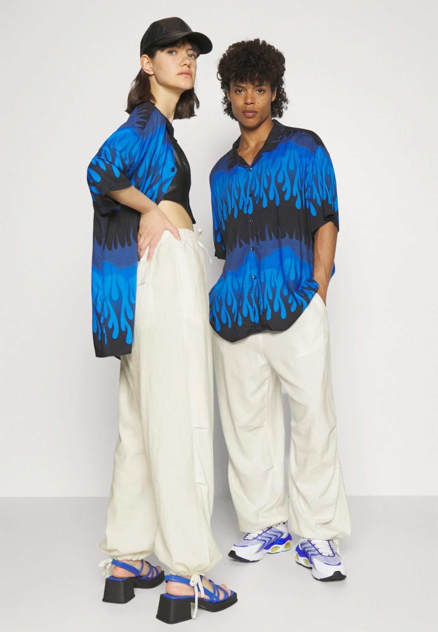 YOURTURN Genderless Parachute Unisex - Trousers - White 4 YOURTURN Genderless Parachute Unisex - Trousers - White - Image 4