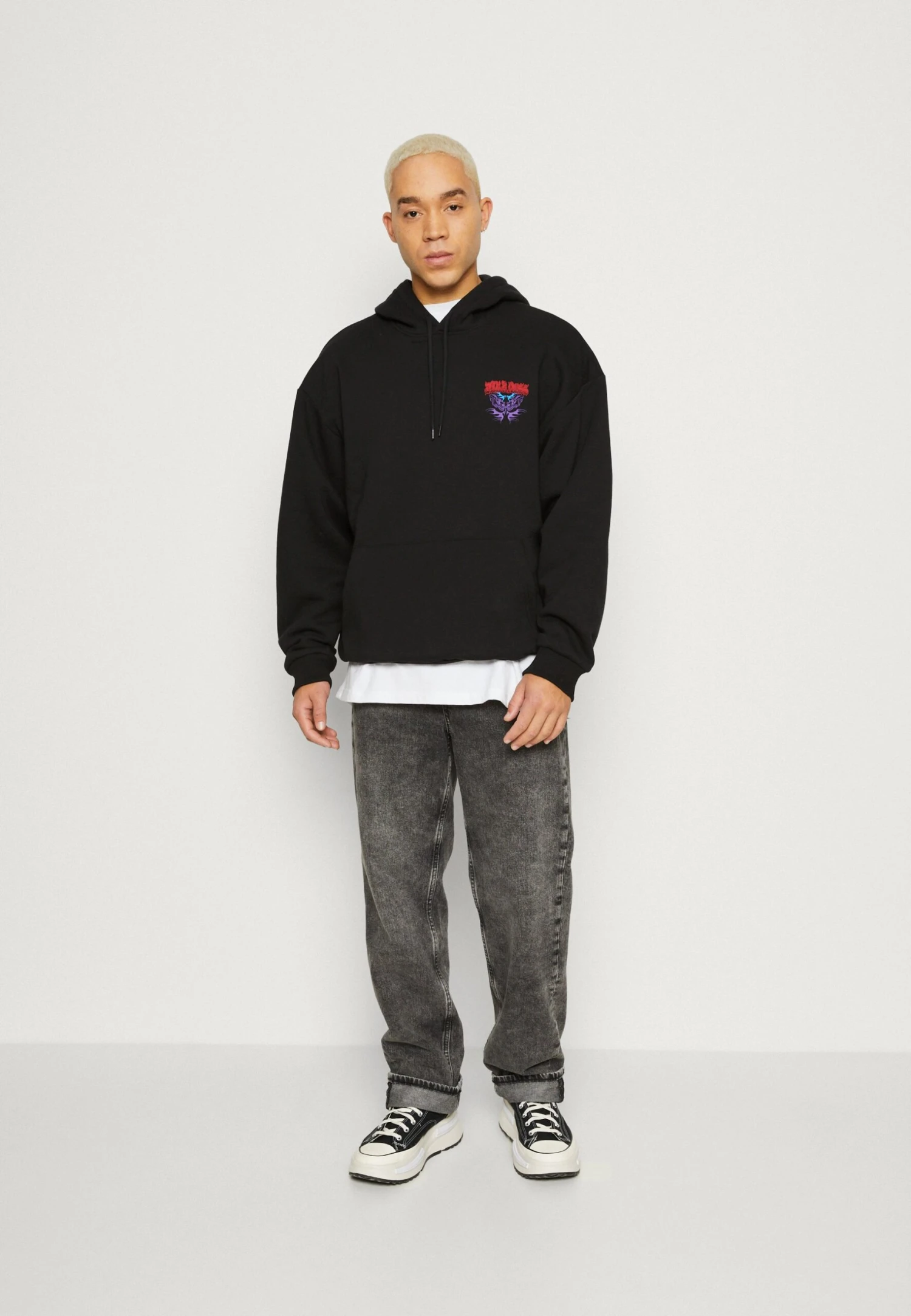 YOURTURN Darkness But- Sweatshirt - Black 2 YOURTURN Darkness But- Sweatshirt - Black - Image 2