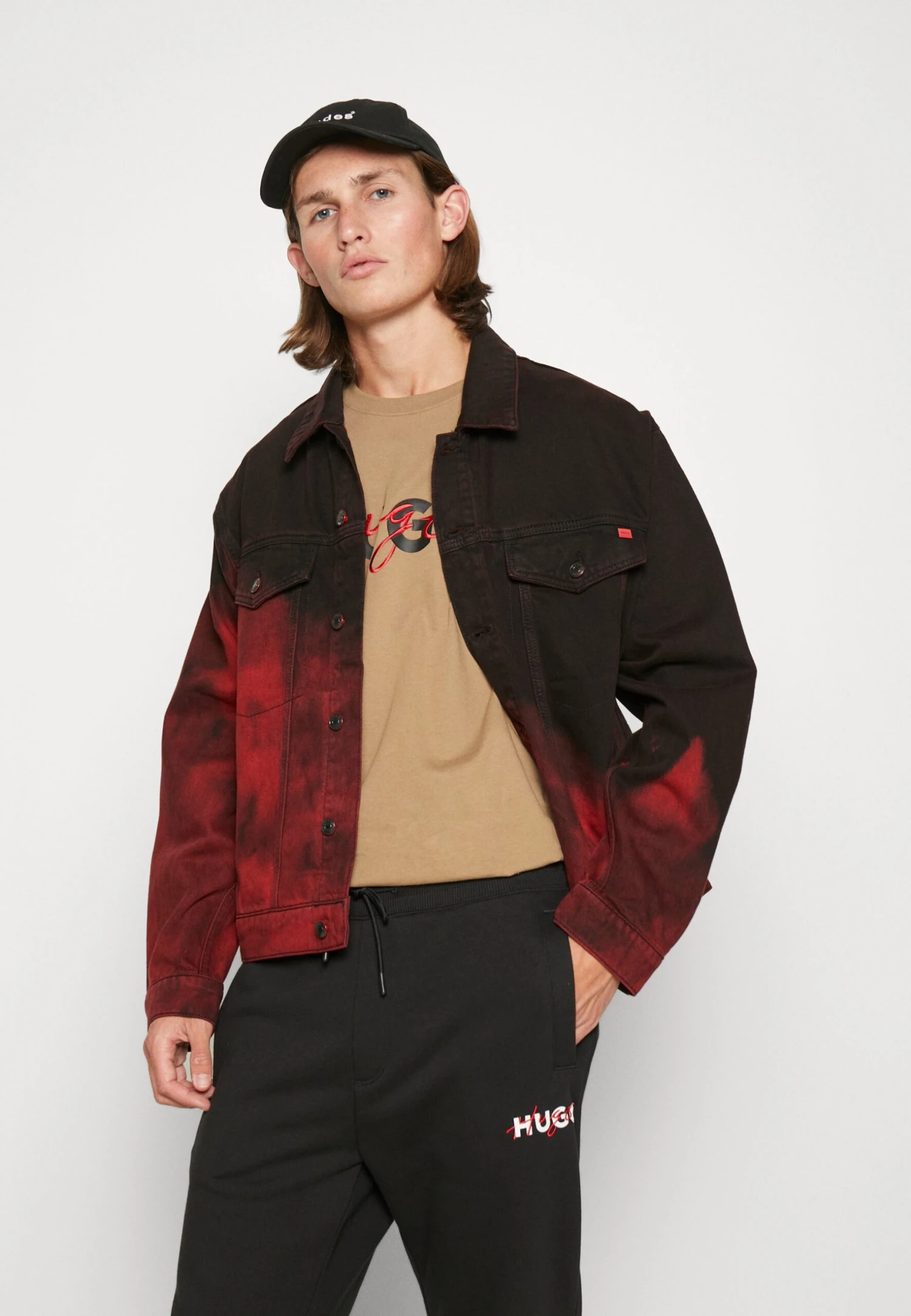 Hugo Denim Jacket - Bright Red 4 Hugo Denim Jacket - Bright Red - Image 4