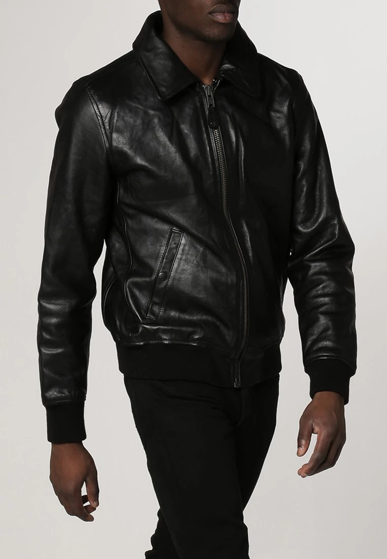 Schott Leather Jacket - Black 4 Schott Leather Jacket - Black - Image 4